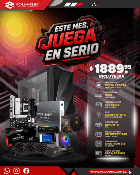 PC GAMER REQUIEM / RYZEN 5 9600X + RX 9070 16GB