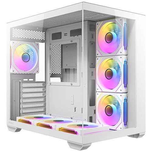 CASE ANTEC CX MIRROR MID TOWER WHITE ARGB X7FANS