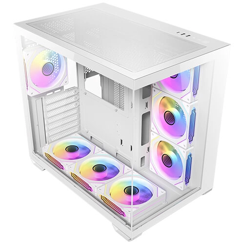 CASE ANTEC CX MIRROR MID TOWER WHITE ARGB X7FANS - Image 2