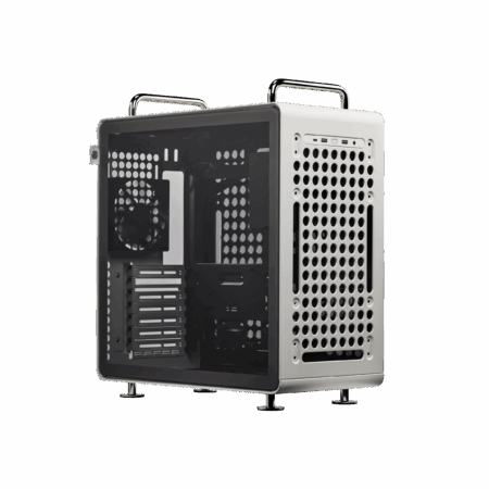 CASE COOLER MASTER  MID TOWER QUBE 540 MOONSTONE X1FANS WHITE