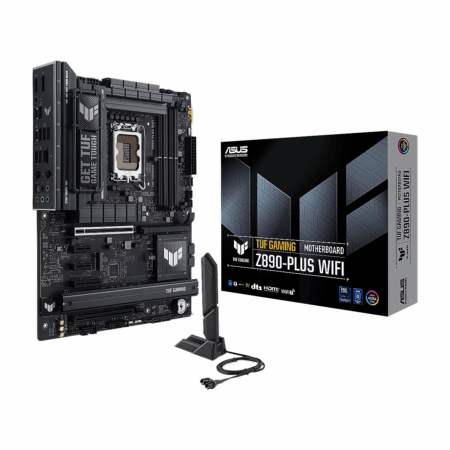 MAINBOARD ASUS TUF GAMING Z890-PLUS WIFI INTEL CORE ULTRA LGA1851 DDR5-9066 HDMI 5USB 4m.2- ATX