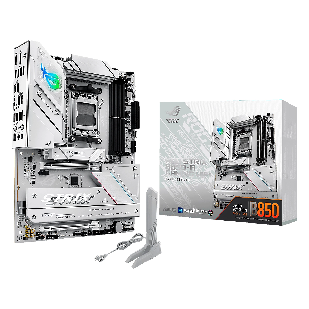 MAINBOARD ASUS ROG STRIX GAMING B850-A AM5 AMD Ryzen 9000 DDR5-8000Mhz WIFI BT DP HDMI 4M.2 PCIe 5.0