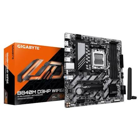 MAINBOARD GIGABYTE B840M D3HP WIFI6E AM5 DDR5