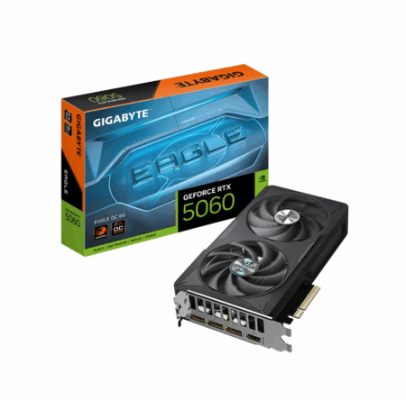 TARJETA DE VIDEO GIGABYTE RTX 5060 EAGLE OC  8GB GDDR7 128Bit HDMI 3DP 2Vent. PCIex5.0