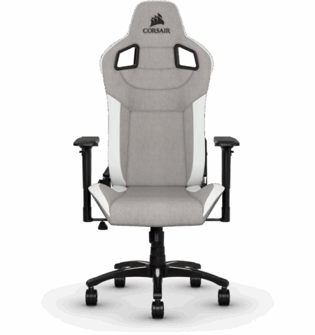 SILLA GAMER CORSAIR T3 RUSH FABRIC GRAY-WHITE