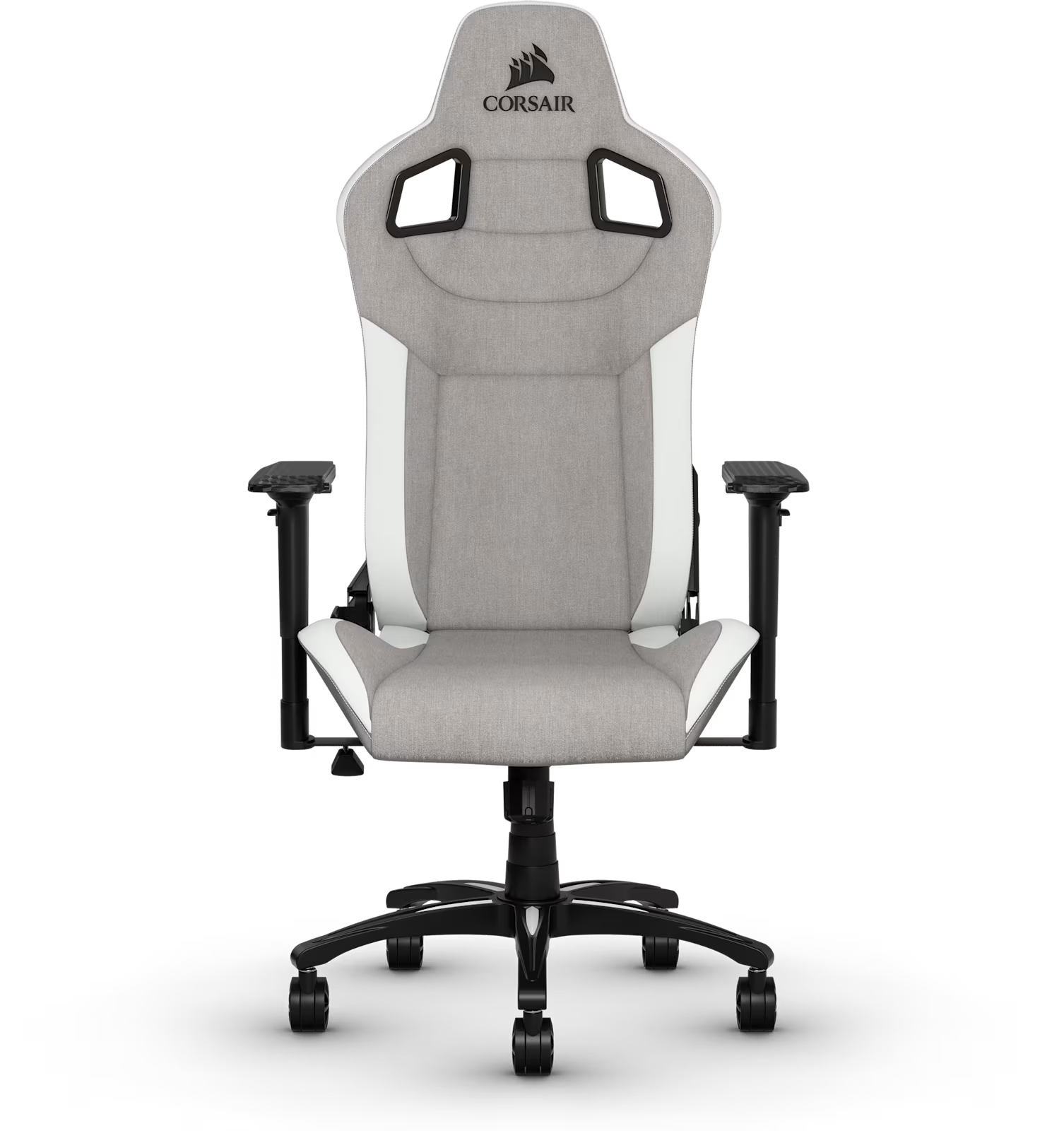SILLA GAMER CORSAIR T3 RUSH FABRIC GRAY-WHITE