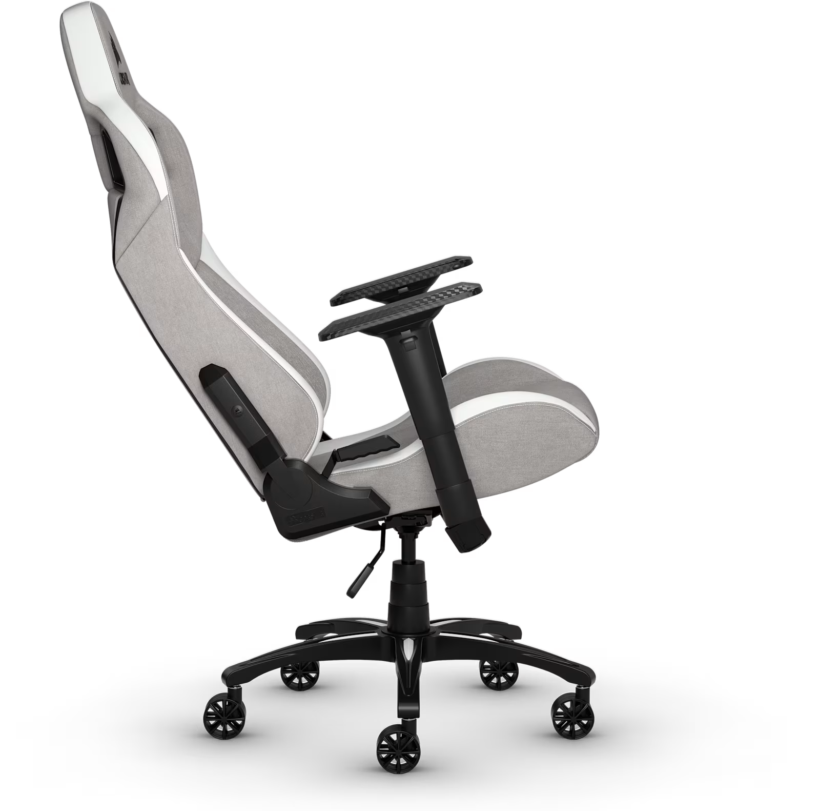 SILLA GAMER CORSAIR T3 RUSH FABRIC GRAY-WHITE - Image 5
