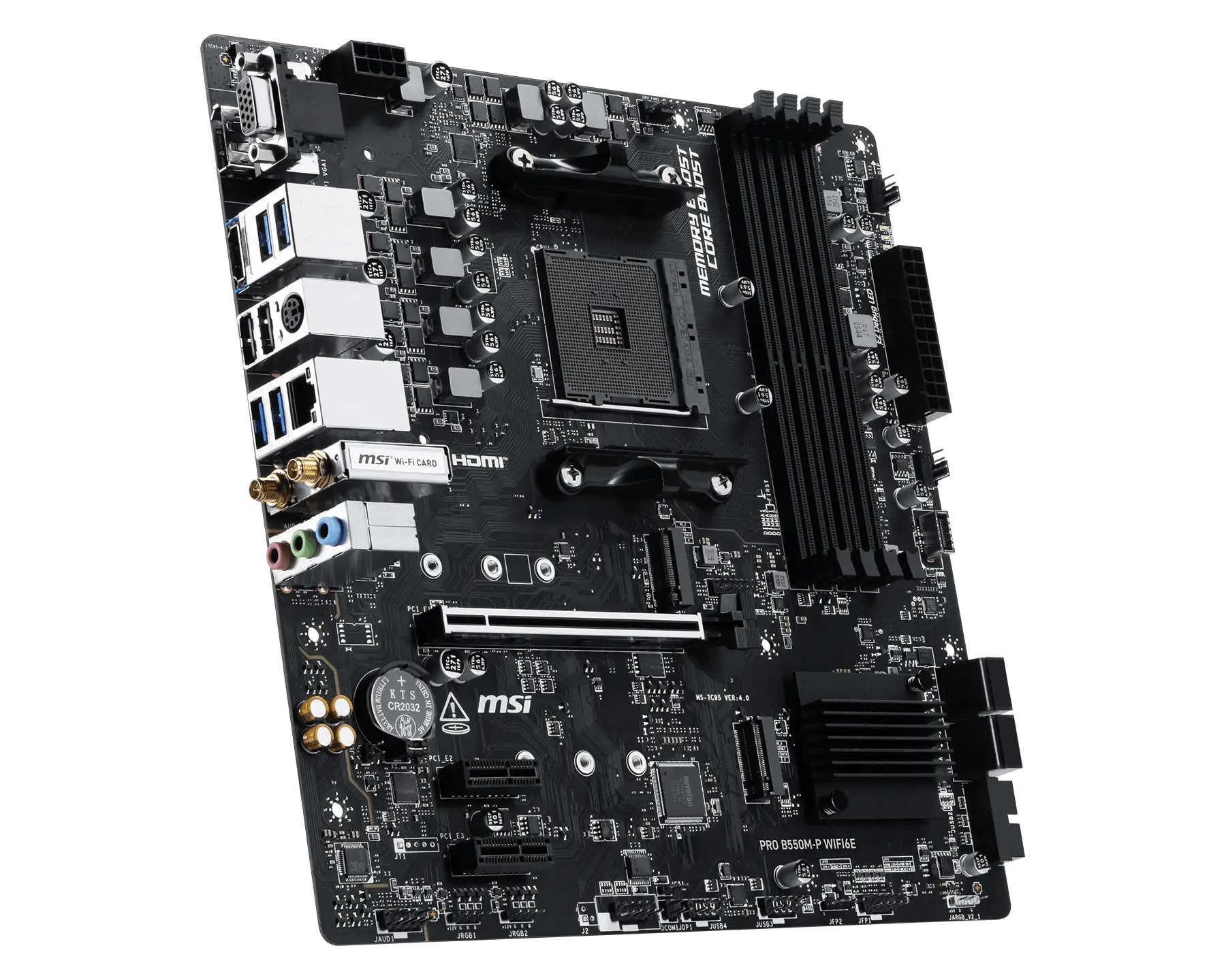 MAINBOARD MSI PRO B550M-P WIFI6E AM4 - Image 2