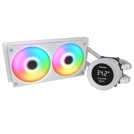 COOLER LIQUIDO COUGAR GAMING POSEIDON VISTEK ARGB 240MM WHITE