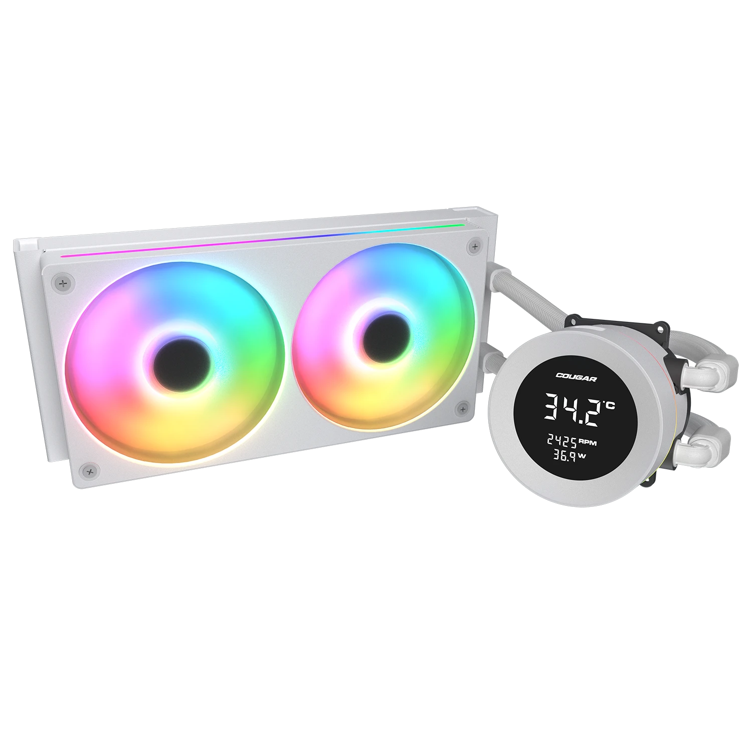 COOLER LIQUIDO COUGAR GAMING POSEIDON VISTEK ARGB 240MM WHITE