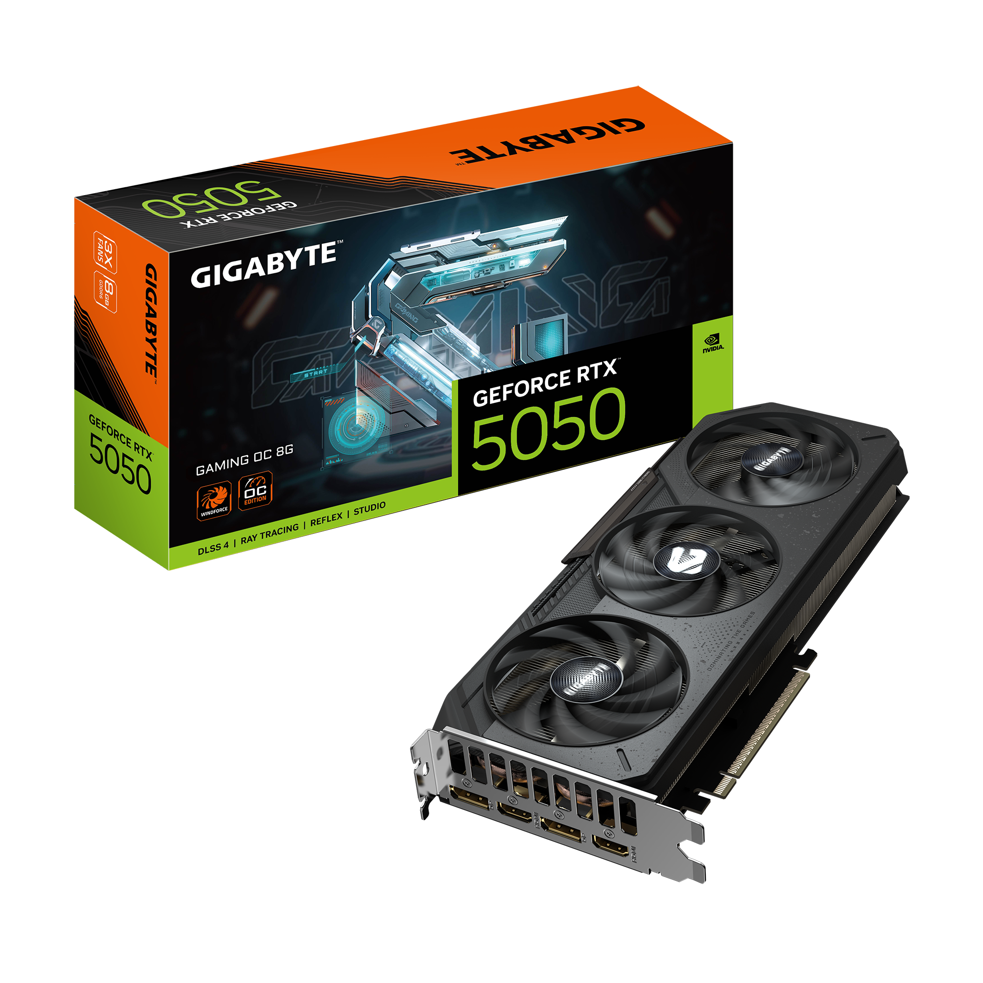 TARJETA DE VIDEO GIGABYTE GAMING OC RTX 5050 8GB OC EDITION