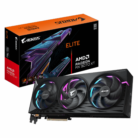 TARJETA DE VIDEO GIGABYTE AORUS RADEON RX 9070 XT ELITE 16GB BLACK