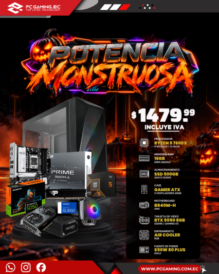 PC PROMO RYZEN 5 7600X + RTX 5050 8GB