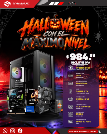 PC PROMO RYZEN 5 5500 + RTX 3050 6GB