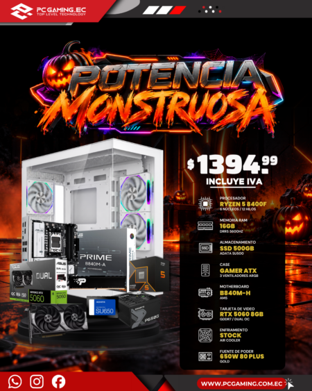 PC PROMO RYZEN 5 8400F + RTX 5060 8GB