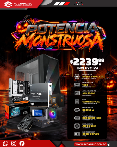 PC PROMO RYZEN 5 9600X + RX 9070 XT 16GB